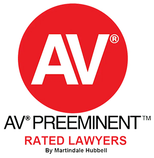 AV Preeminent Rated Lawyers Badge by Martindale-Hubbell