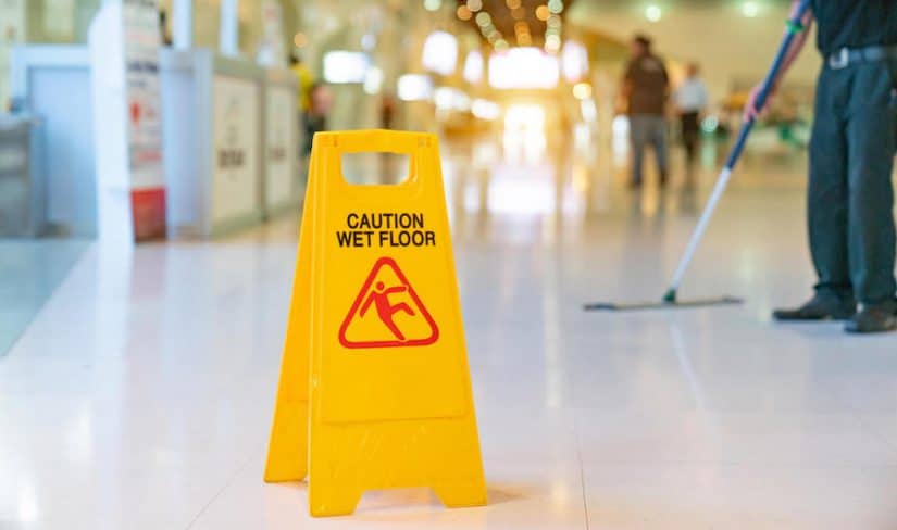 slip and fall sign