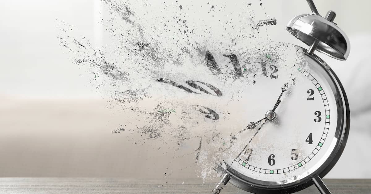 Clock dissolving into the air. | Bernheim Kelley